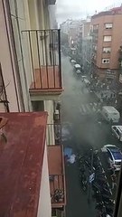 Incendio en un hotel del Poble-sec