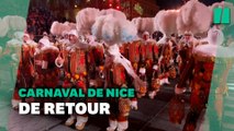 À Nice, le carnaval retrouve son public après deux années de Covid