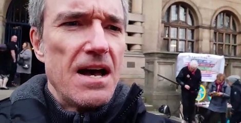 Cost of Living protest rally at Town Hall, Sheffield