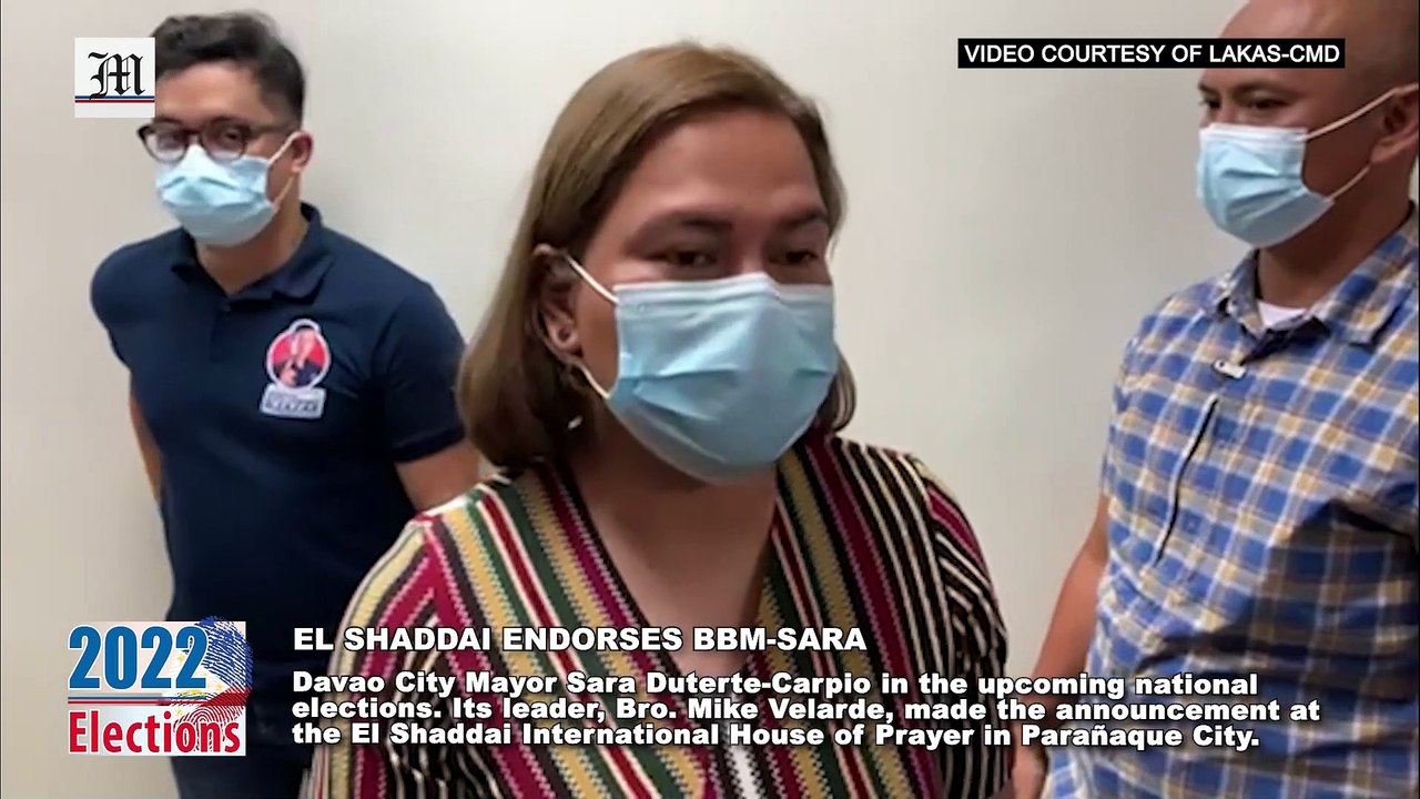 El Shaddai Endorses BBM-Sara