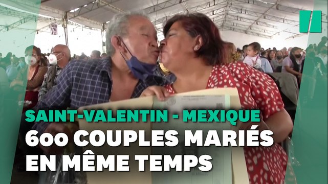Ces 600 couples se sont dit oui en même temps pour la St-Valentin