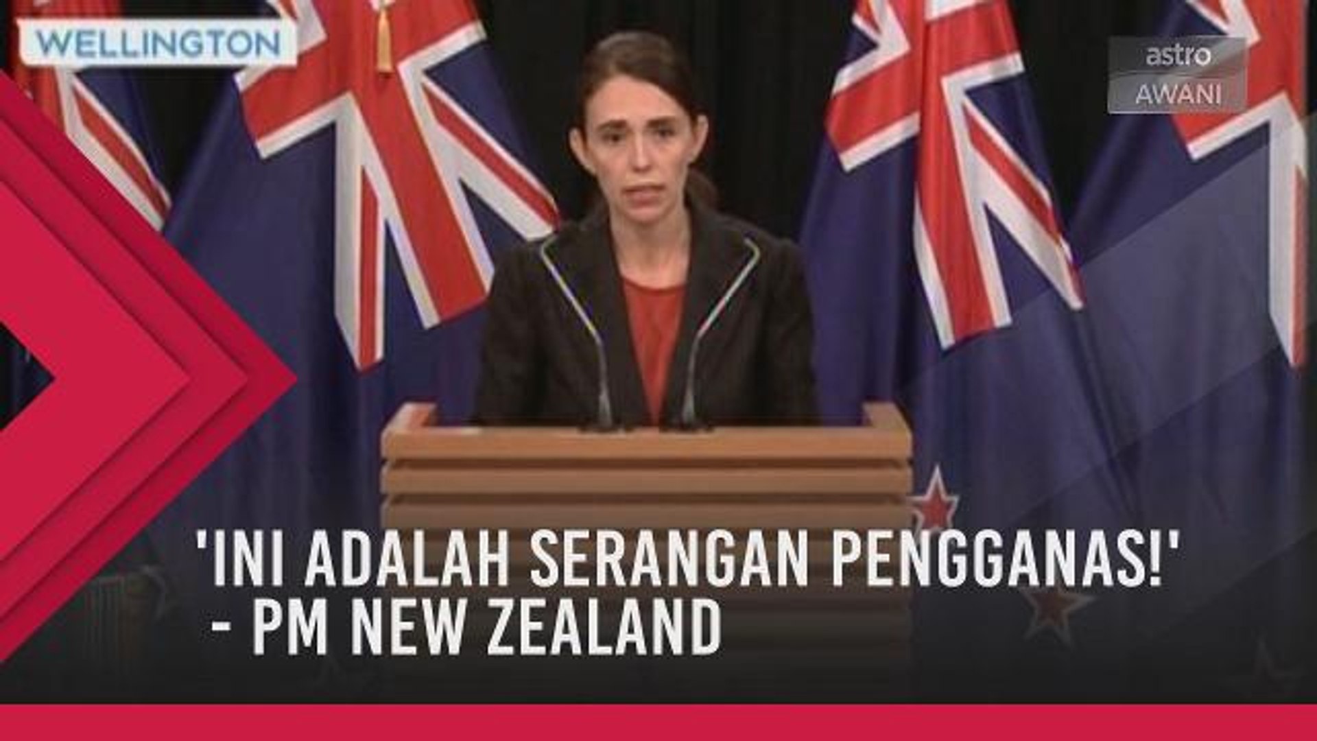 ⁣'Ini adalah serangan pengganas!' - PM New Zealand