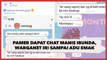 Pamer Terharu Dapat Chat Manis dari Sang Ibunda, Warganet Iri sampai Adu Emak