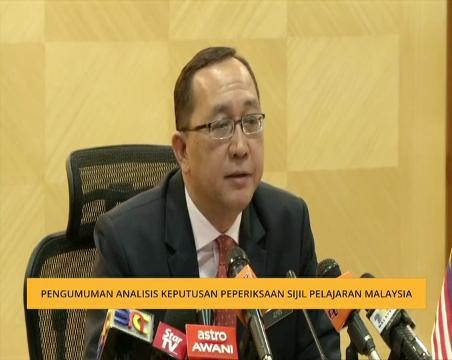 Pengumuman analisis keputusan peperiksaan Sijil Pelajaran Malaysia