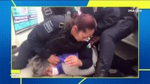 VIDEO: Policías someten por la fuerza a mujer en Pachuca