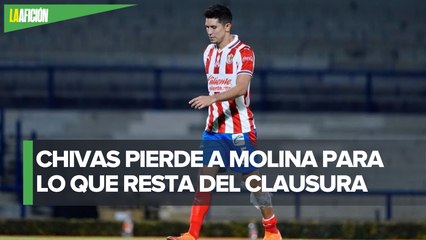 Jesús Molina estará de baja casi nueve meses por rotura de ligamento cruzado