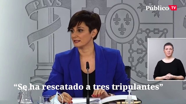 Isabel Rodríguez, sobre el pesquero gallego que ha naufragado en Canadá: “Se ha rescatado a tres tripulantes”