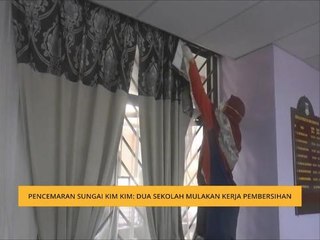 Pencemaran Sungai Kim Kim: Dua sekolah mulakan kerja pembersihan