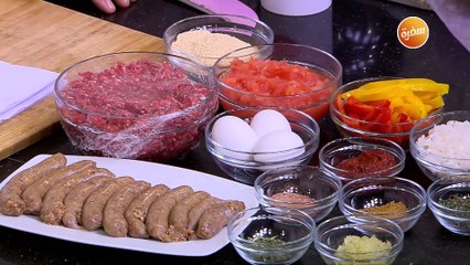 قالب لحمة بالسجق | الشيف شربيني