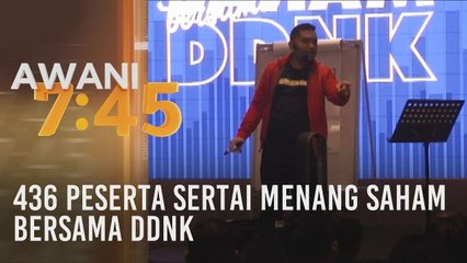 436 peserta sertai seminar Menang Saham Bersama DDNK