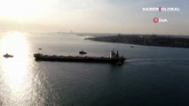 İstanbul Boğazı'nda gemi arızası: Boğaz geçişlere kapatıldı