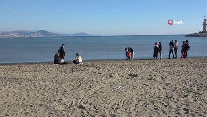 Alanya'da güneşi gören vatandaşlar sahillere akın etti