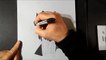 Drawing a Hole Trap - How to Draw Trap - Trick Art Draw 3D