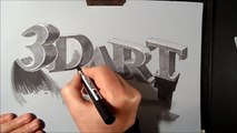 Drawing 3D Art Letters - Three Dimensional Space