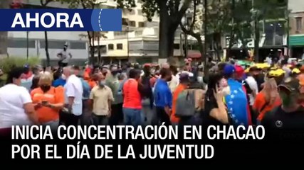 Inicia concentración en Chacao por el día de la juventud - #12Feb - Ahora