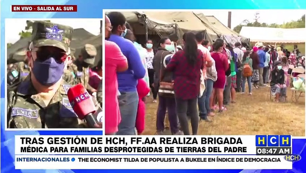 Tras llamado de HCH, FFAA instala completa Brigada Médica en “Tierras del Padre”