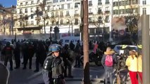 شاهد: الشرطة تطلق الغاز المسيل للدموع لتفرقة محتجين دخلوا باريس للتظاهر ضد قيود مكافحة كورونا