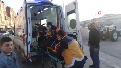 Otomobilin çarptığı yaya yaralandı