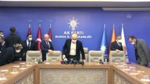 Bakan Karaismailoğlu, AK Parti Bursa İl Başkanlığında konuştu