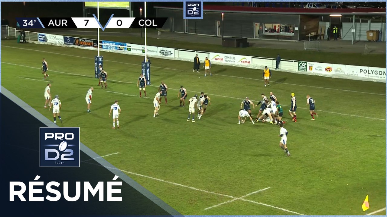 PRO D2 - Résumé Stade Aurillacois-Colomiers Rugby: 12-10 - J20 - Saison 2021/2022
