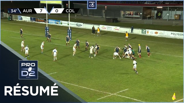 PRO D2 - Résumé Stade Aurillacois-Colomiers Rugby: 12-10 - J20 - Saison 2021/2022