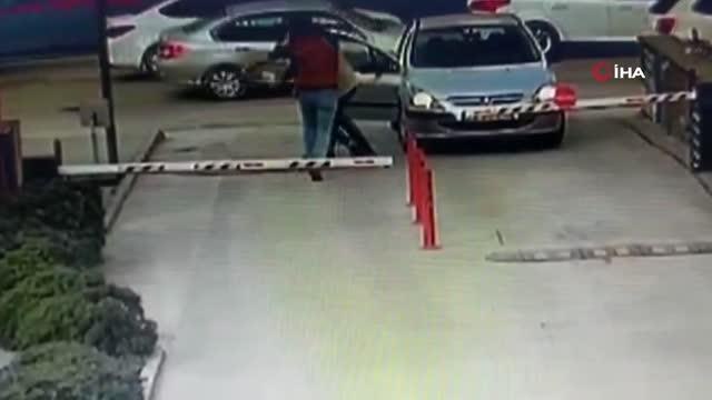 Cinnet geçiren polisin dehşet saçtığı anlar kamerada: 2 ölü 1 yaralı