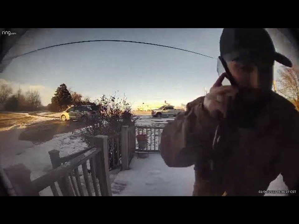 Ice Avalanche Misses Homeowner by Inches