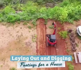 Beginning Our Build Orienting for views, Laying Footings And Other Tips
