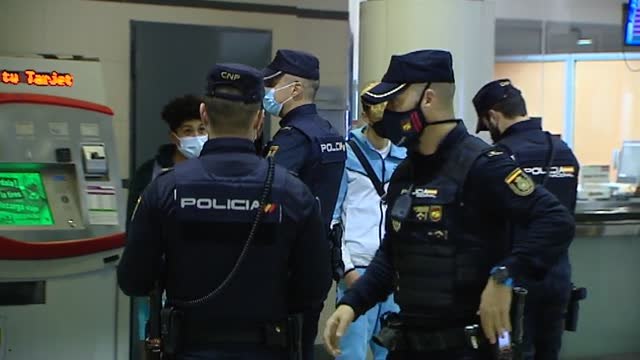 Noche tranquila en un Madrid blindado por la Policía