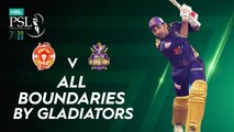 All Boundaries By Gladiators | Islamabad United vs Quetta Gladiators | Match 18 | HBL PSL 7 | ML2G