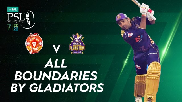All Boundaries By Gladiators | Islamabad United vs Quetta Gladiators | Match 18 | HBL PSL 7 | ML2G