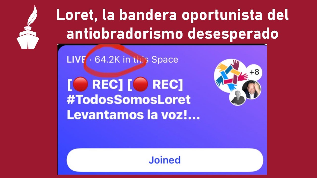 Loret, la bandera oportunista del antiobradorismo desesperado.