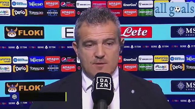 Napoli-Inter 1-1 12/2/22 intervista post-partita Massimiliano Farris