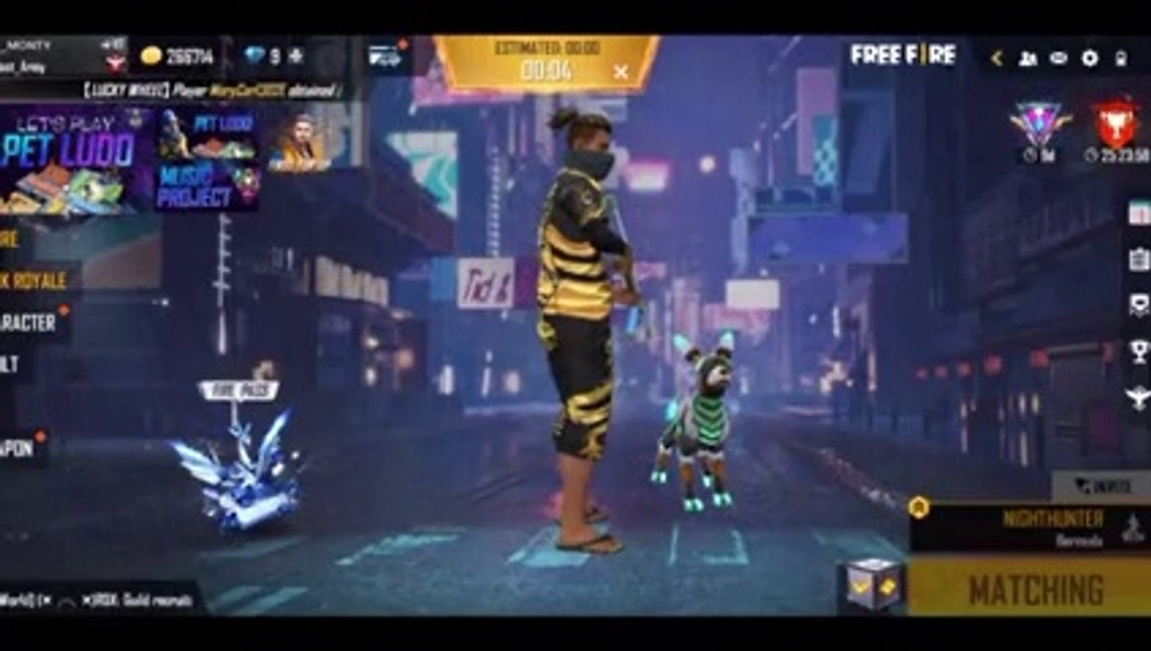 free fire new night hunter mode 2022 | 2 sniper gameplay | Garena Free Fire