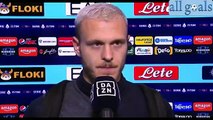 Napoli-Inter 1-1 12/2/22 intervista post-partita  Federico Dimarco