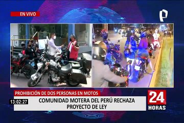 Comunidad motera del Perú rechaza proyecto de ley que prohíbe pasajeros en moto