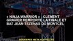 'Ninja Warrior': Clément Gravel remporte la finale et bat Jean Tezenas Dumontsel