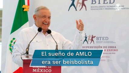 Como Residente, cantante de Calle 13, mi sueño era ser beisbolista: AMLO
