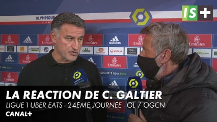 La réaction de Christophe Galtier après OL / OGCN - Ligue 1 Uber Eats - 24ème journée