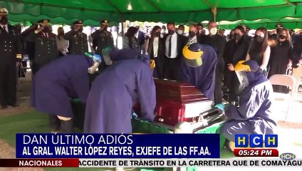 Dan ultimo adiós al General en condición de retiro Walter López
