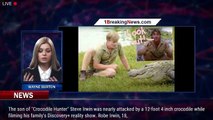 Steve Irwin's son, Robert Irwin, almost attacked by 12-foot crocodile on camera - 1breakingnews.com