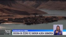 Seca: ruínas da aldeia do Vilar submersas desde 1954 emergem com a descida do caudal do rio Zêzere em 2022