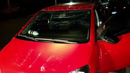 Condutora colide UP em carro estacionado e veículo capota no Brasmadeira