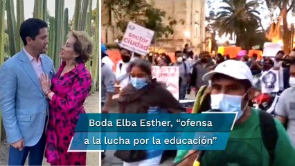 Tải video: Magisterio alista protestas contra Elba Esther Gordillo; boda, ofensa a la lucha por la educación