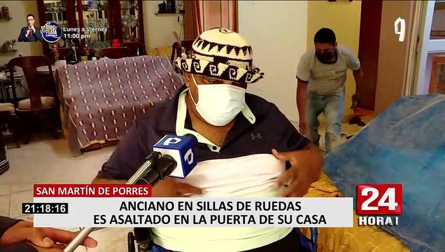 SMP: delincuentes armados asaltaron a anciano en silla de ruedas