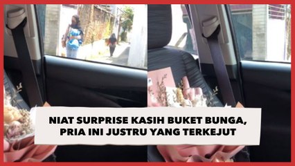 Niat Surprise Kasih Buket Bunga untuk Pacar, Pria ini Justru yang Terkejut Lihat Kadonya Jadi Begini