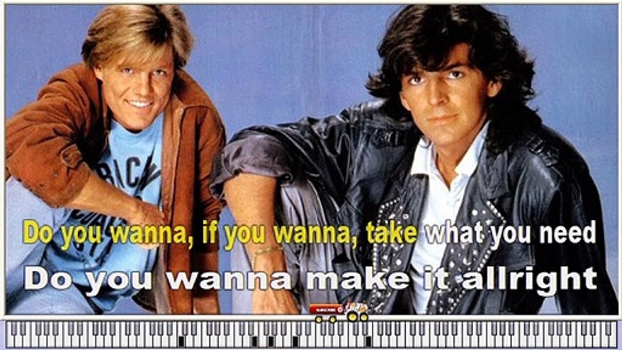 Modern Talking - Do you wanna -  Karaoke Instrumental Version without vocal with virtual piano & lyrics video