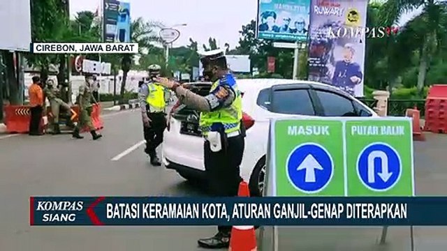 Wilayah Aglomerasi Cirebon Raya Mulai Terapkan Sistem Ganjil Genap