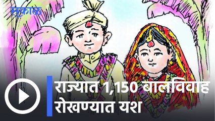 Child Marriage l राज्यात 1,150 बालविवाह रोखण्यात यश, महिला आणि बालविकास विभागाची माहिती l Sakal