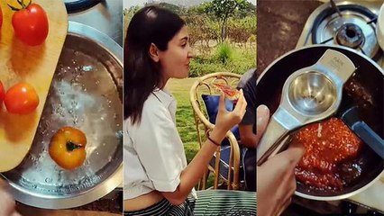 Anushka Sharma Homemade Jam Recipe। Anushka Sharma ने Garden से Tomato तोड़कर बनाया Jam,Video Viral